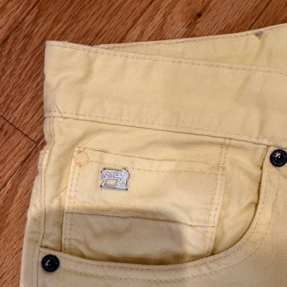 Scotch & Soda Ralston Regular Slim Yellow Denim Jeans 32x27.25 Button Fly
